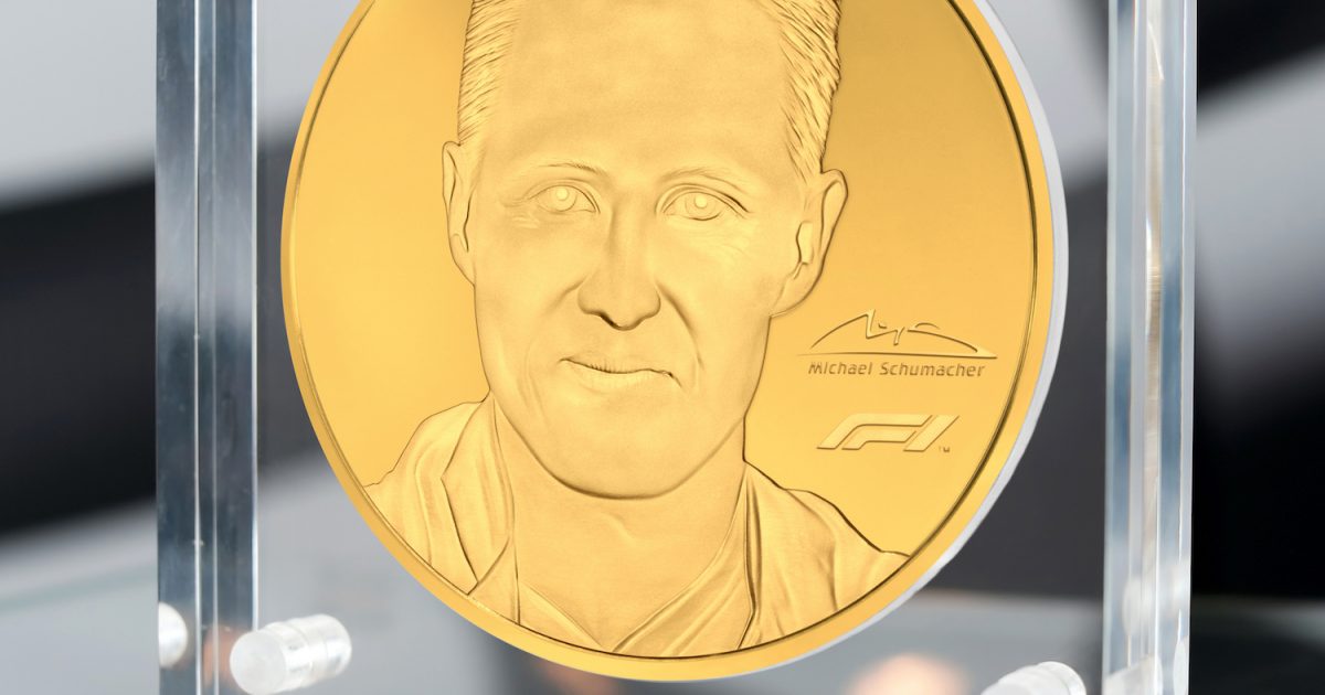 Michael Schumacher 91 oz Gold Coin