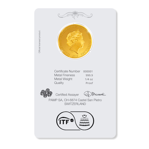 Davis Cup 2019 1/4 oz Gold Coin