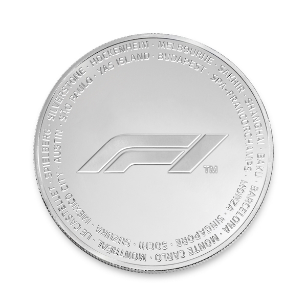 Formula 1<sup>®</sup> 2.5 oz Silver Coin 2019