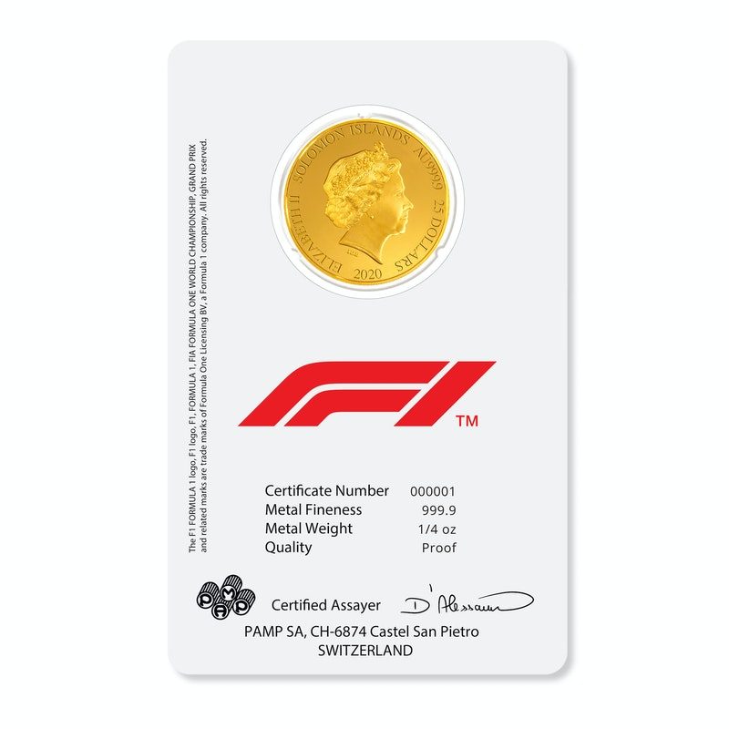 Formula 1® Championship 1/4 oz Gold Coin 2020
