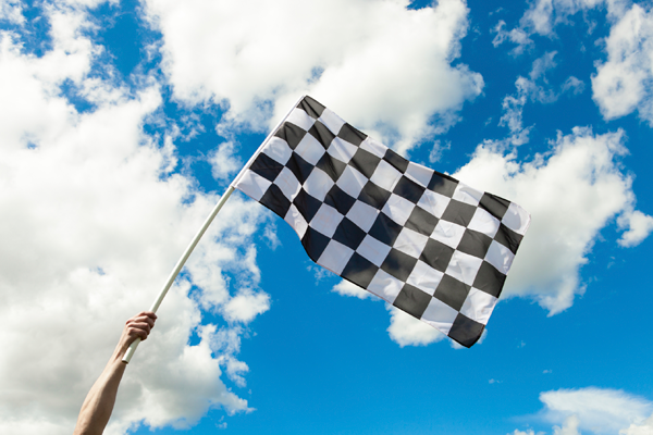 race flag sky