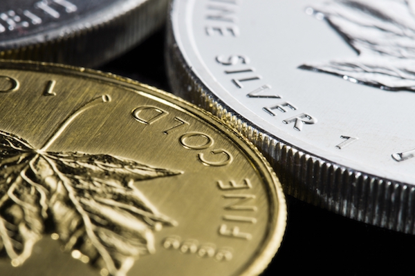 gold and silver coins
