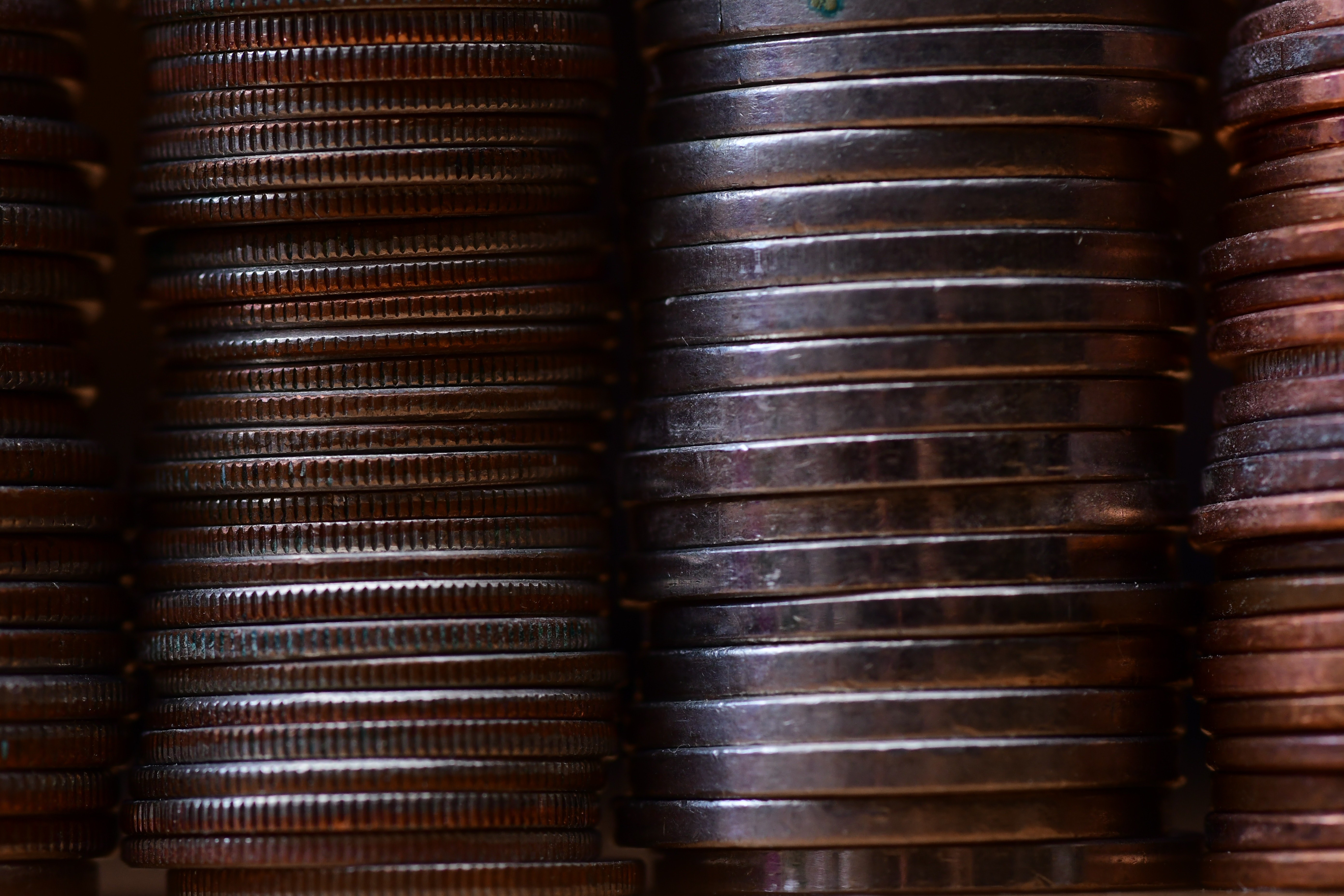 Dark Coins Stacked
