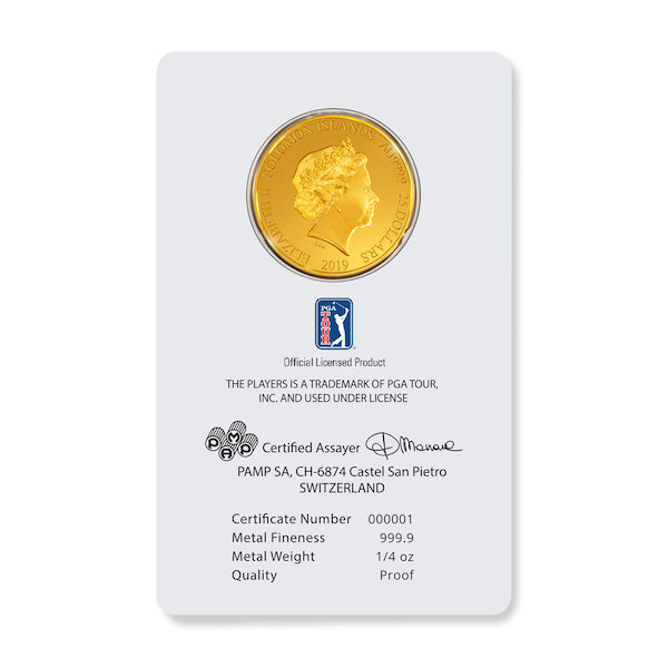 PLAYERS CHAMPIONSHIP 2019 1/4 oz Gold Coin
