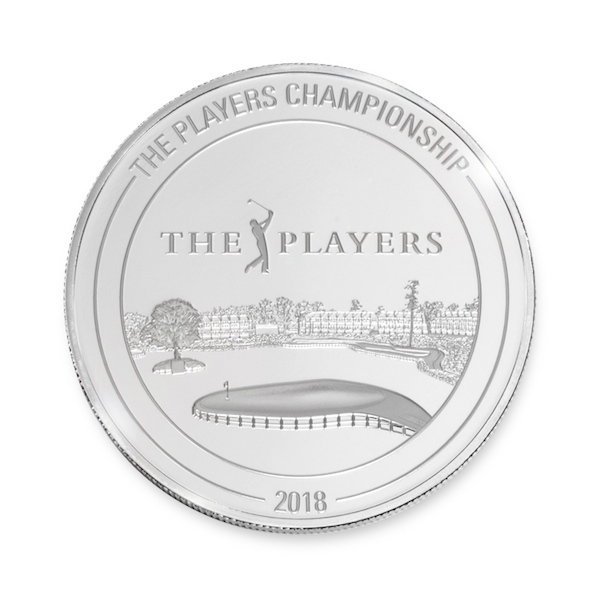 pga tour players championship silver coin back