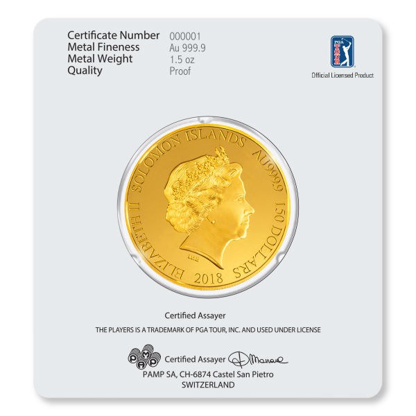 pga tour players championship gold card front