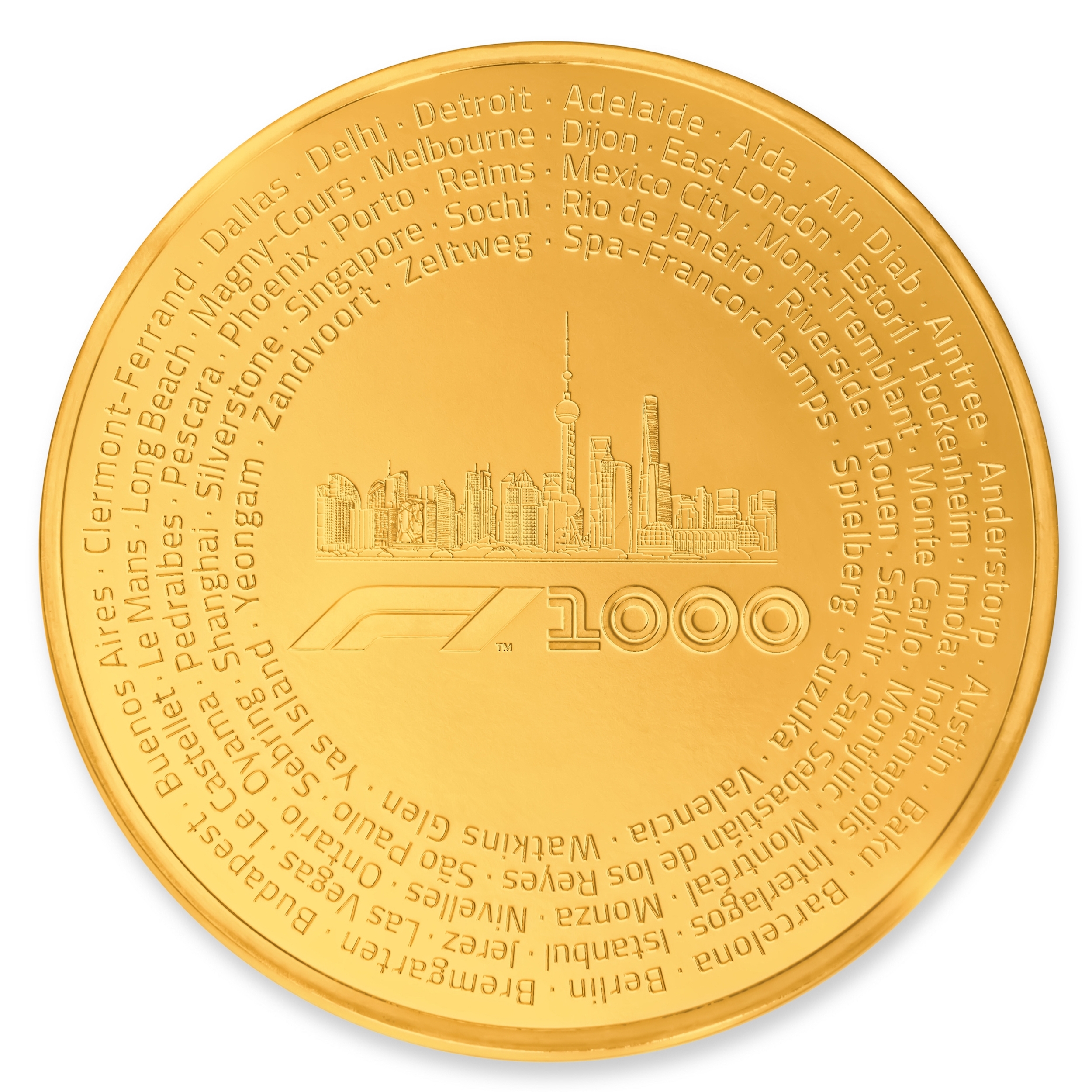 Formula 1® 1000 Kilo Gold Coin