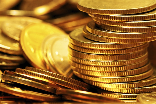 stack of gold coins