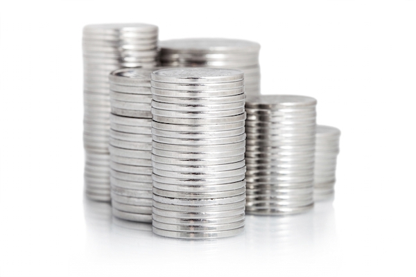 Stack of Silver Coins