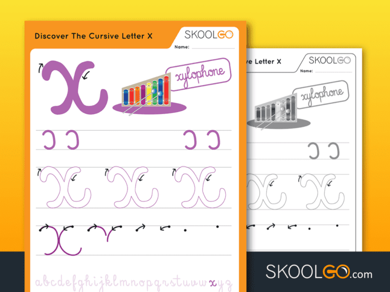 free letter x printable worksheets skoolgo