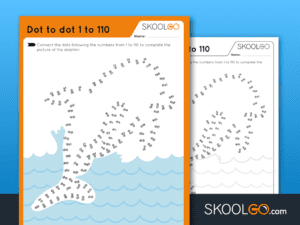 Dot-to-Dot 1 to 110 | Free worksheet by SKOOLGO