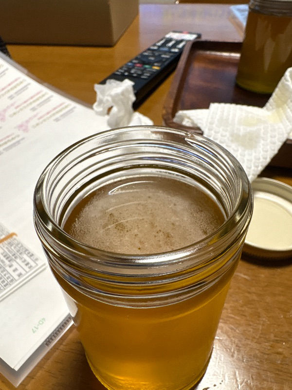 採蜜後、瓶詰め後の白いものについて教えたくださあ