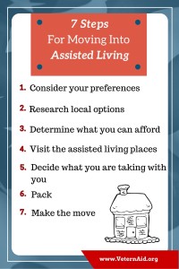 7 Steps for Moving into Assisted Living; www.VeteranAid.org