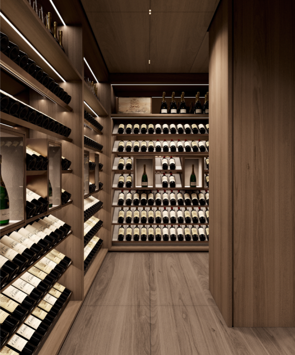 1893 Wine Cellar - A dedicated wine room offering residents a refined venue for private tastings and social gatherings.