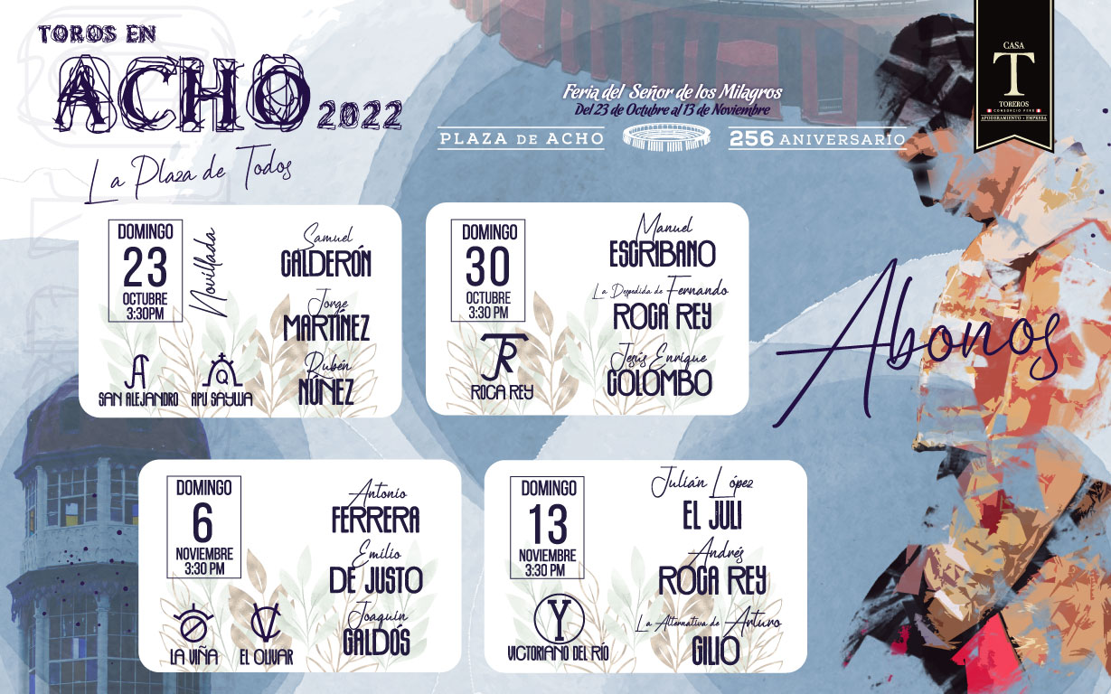 Abonos Acho 2022, la Plaza de Todos