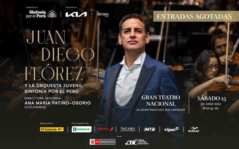 Juan Diego Flórez y la Orquesta Juvenil Sinfonía por el Perú - Concierto Sinfónico