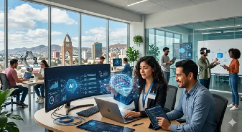 Vista de Tijuana representando el crecimiento tecnológico y empleos de inteligencia artificial en la región