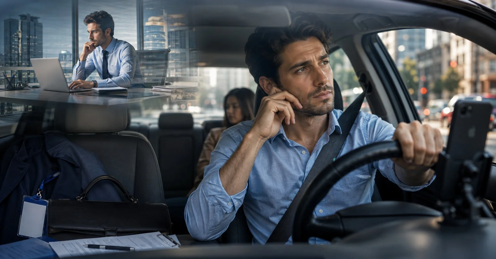 Cuando un profesionista cambia la oficina por Uber: 