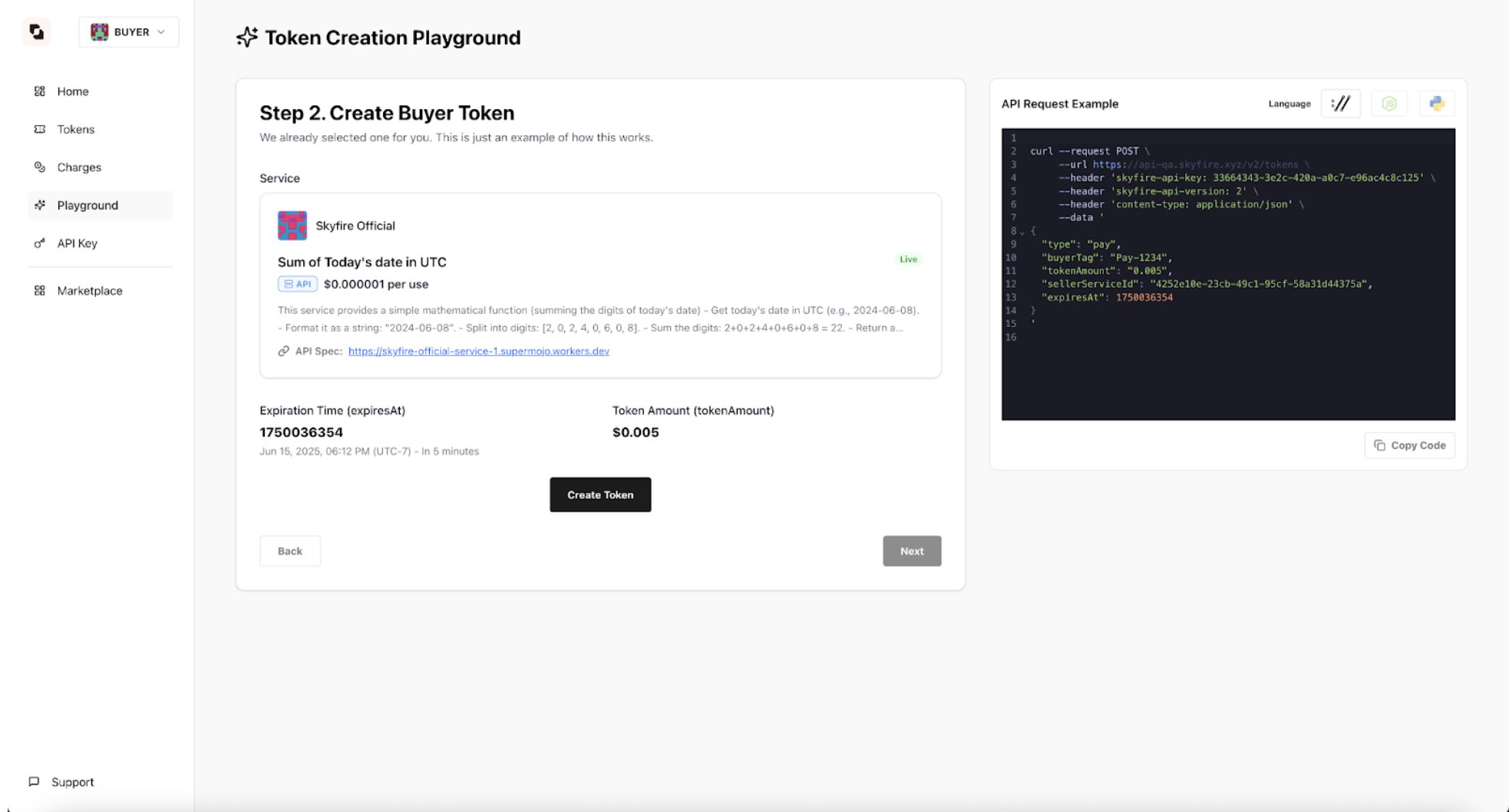 Token Creation Playground - Step 2