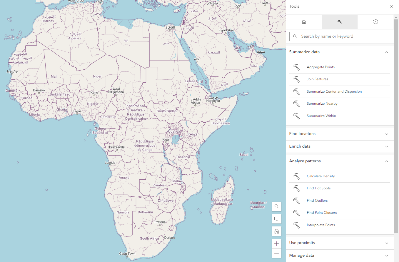 Africa GeoPortal - powered by Esri, image size:1357x891