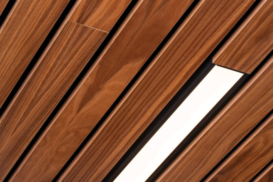 Lighting for WoodWorks® Linear Veneered Open