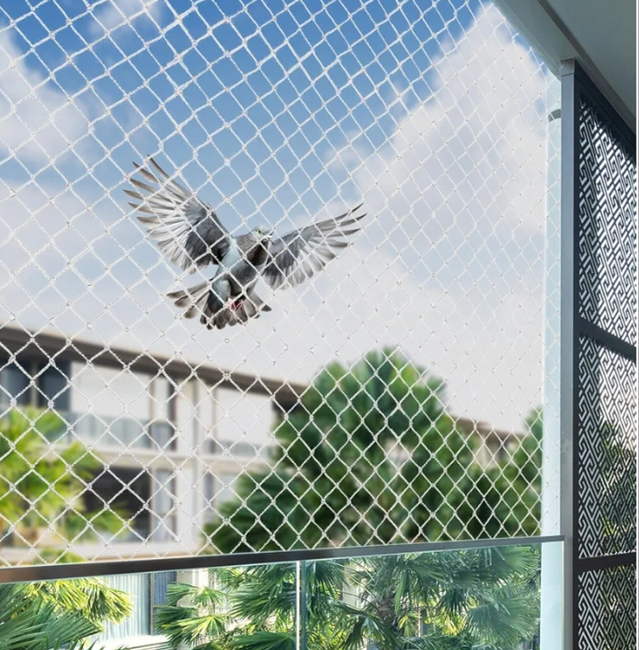 pigeon net installation
