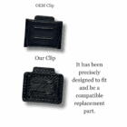 HC-T58 compatible handset clip replacement for Yealink phones