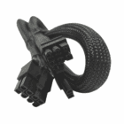 Close-up of 6+2 pin PCIe connector for GPU and 8-pin PSU end