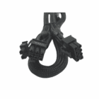 Close-up of EVGA 8-pin male connector and dual VGA output connectors