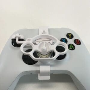 white xbox steering wheel accessory