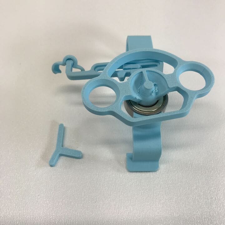 blue gaming wheel clip