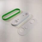 Close-up of 3D printed Xbox controller holder with dual-tone ABS base