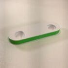 3D printed Xbox Series stand with clean blue accent base