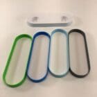 light blue Xbox controller stand side view