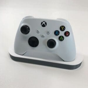 Grey Xbox controller stand front angle
