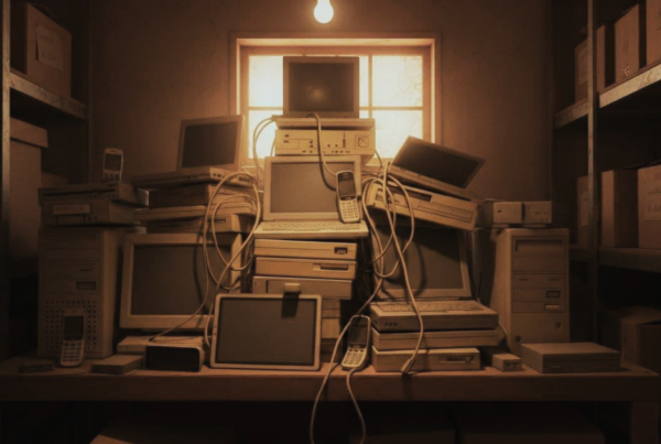 Image of electronics disposal plan need.