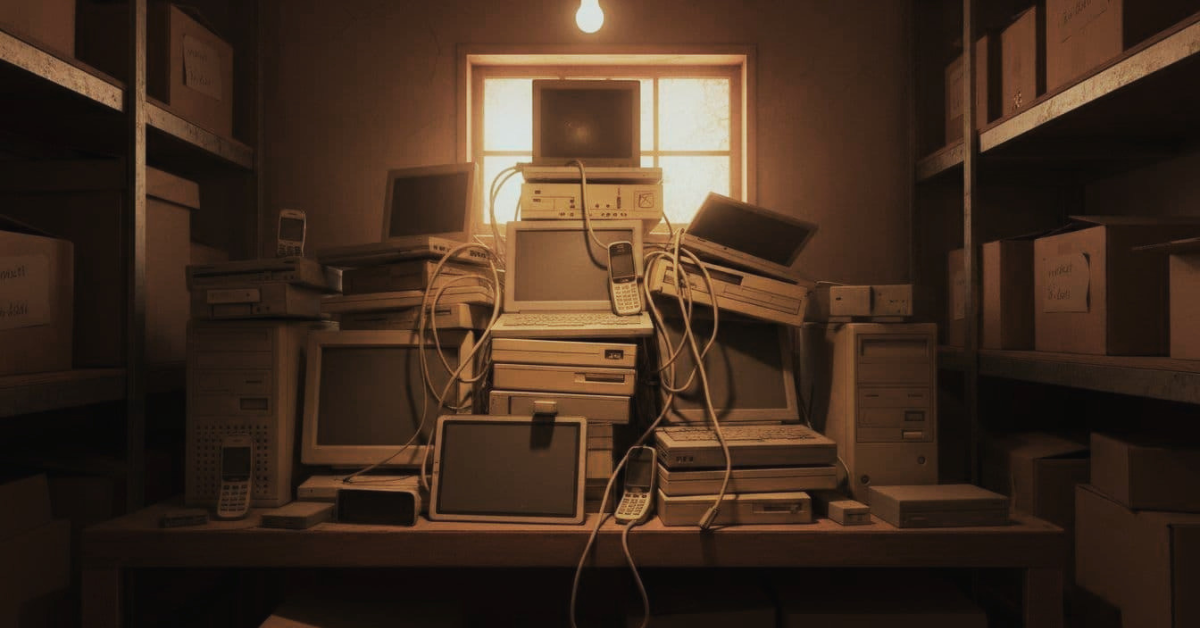 Image of electronics disposal plan need.