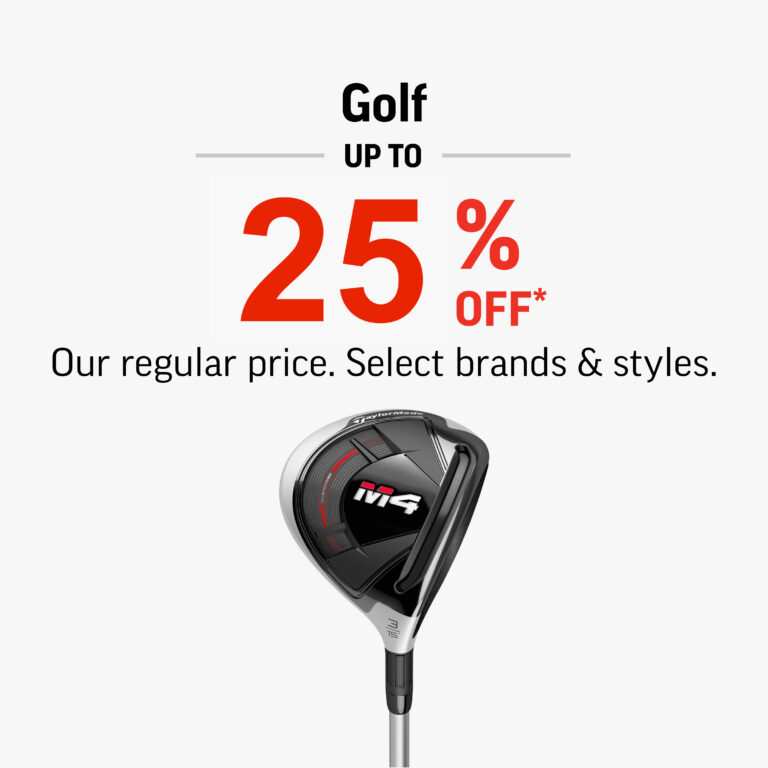 Golf Clothing, Hats & Belts 25% Off*