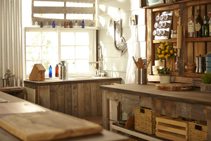 Rustic kitchen photo studio natural light madstudios