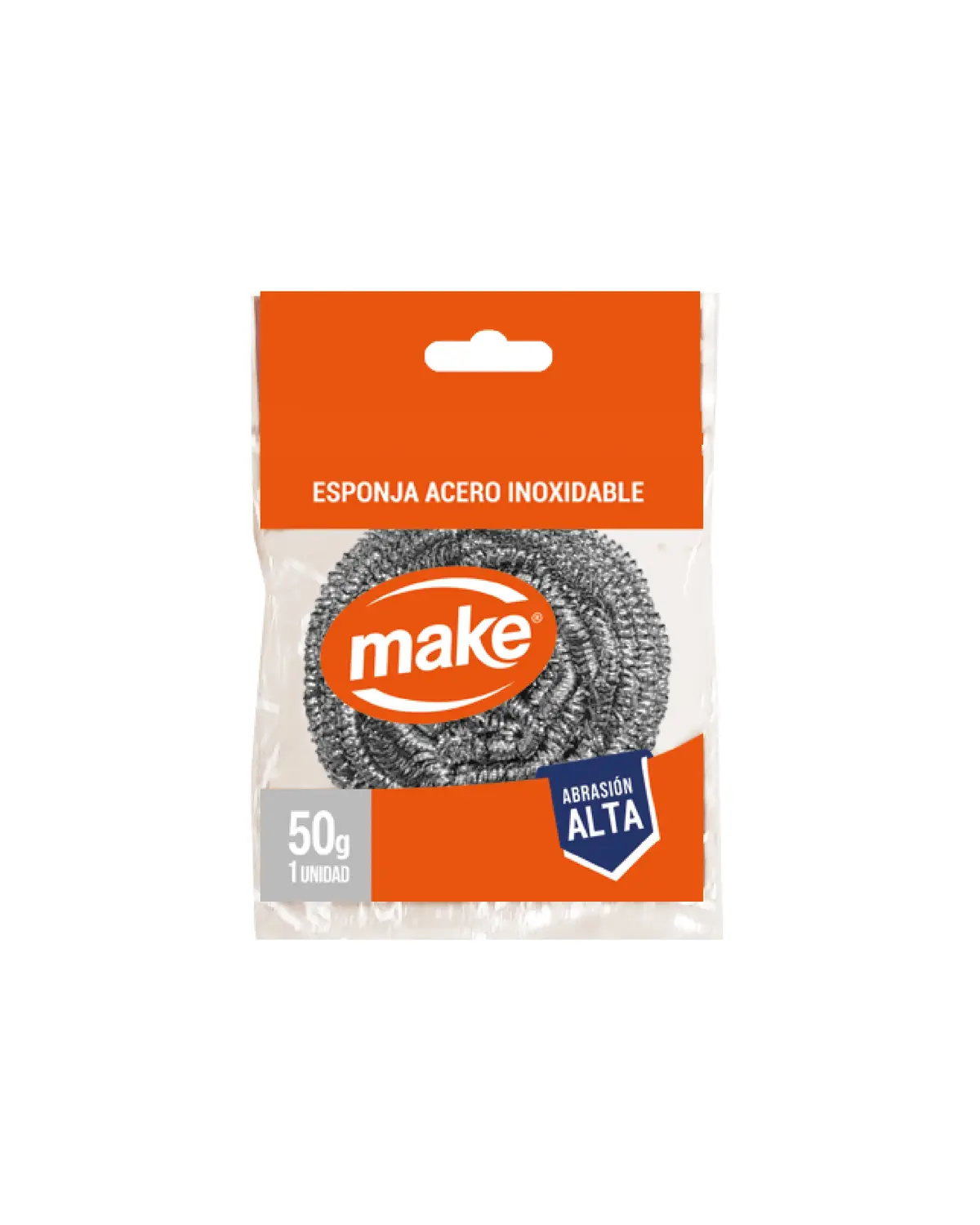 ESPONJA ACERO INOX. 50 GRS. MAKE