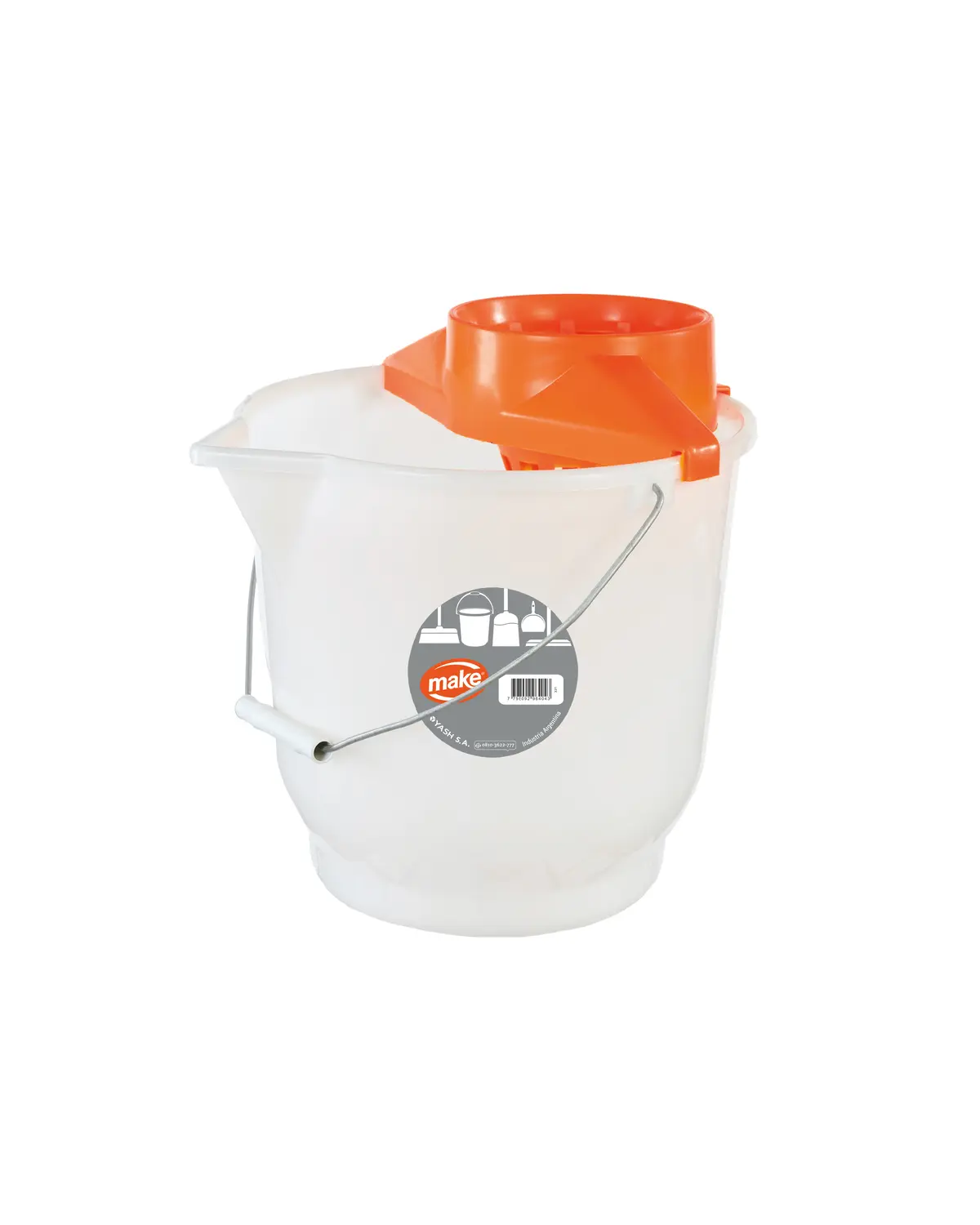 BALDE PLASTICO 13 LTS CON ESCURRIDOR