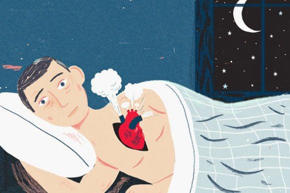 Cartoon Man Sleeping