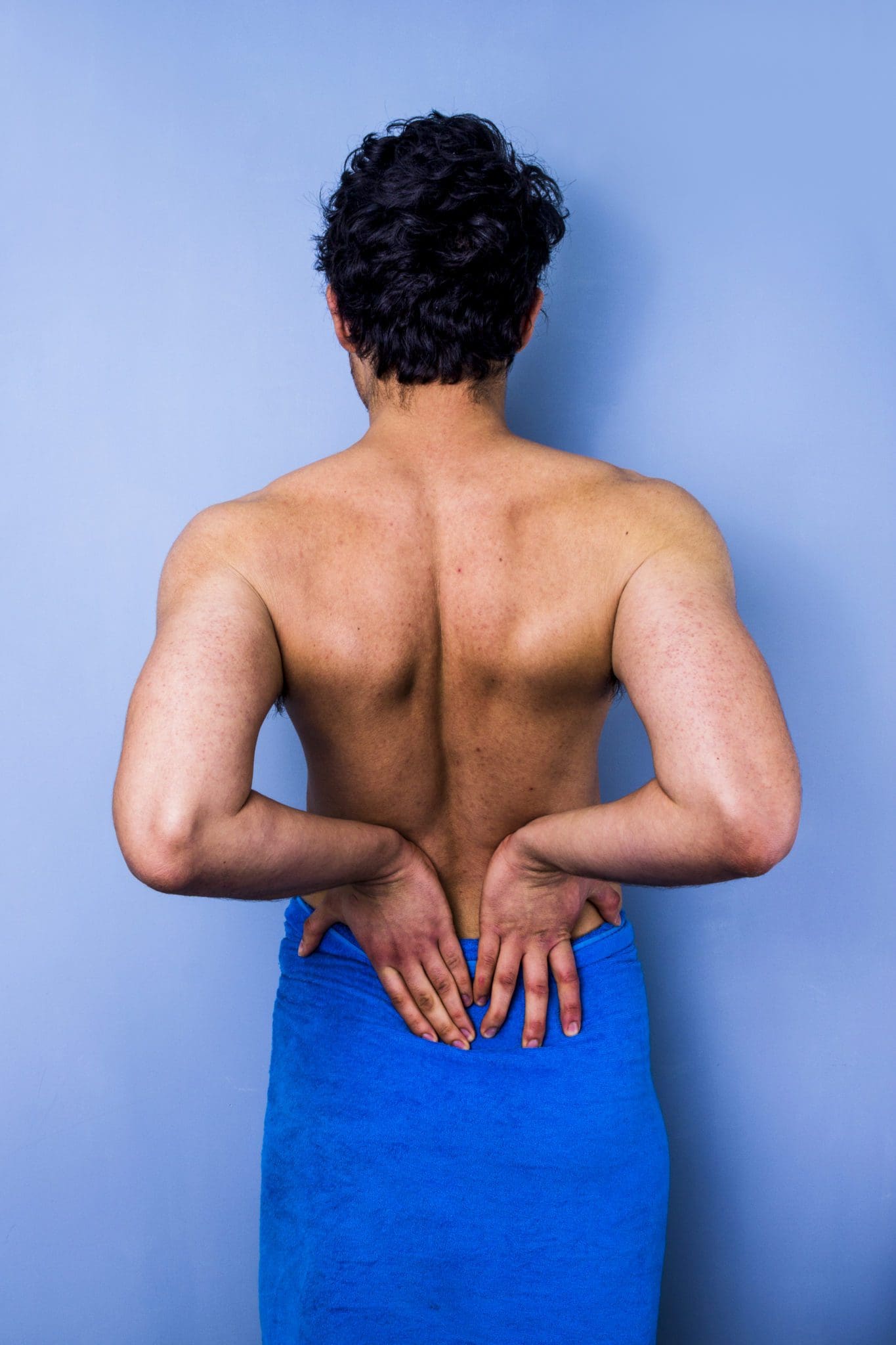 Man with lower back pain