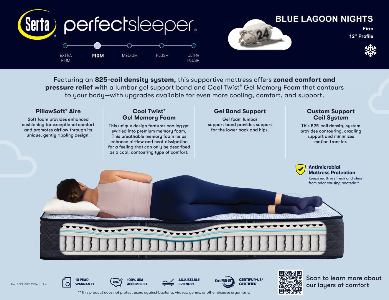 Serta Perfect Sleeper Blue Lagoon Nights 12
