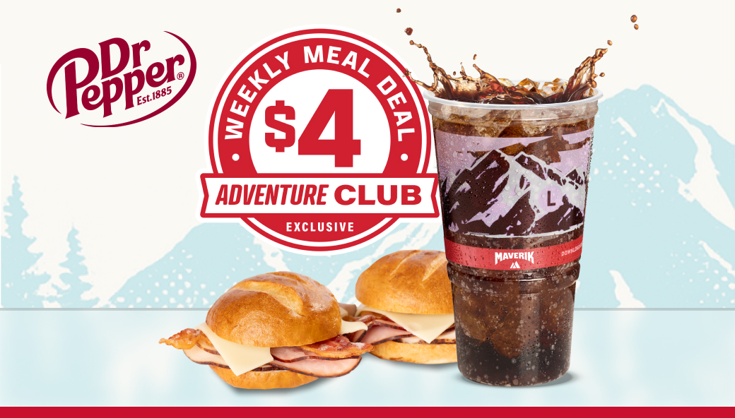 $4 MEAL DEAL - Sliders and Large Fountain recent Maverik weekly deal
