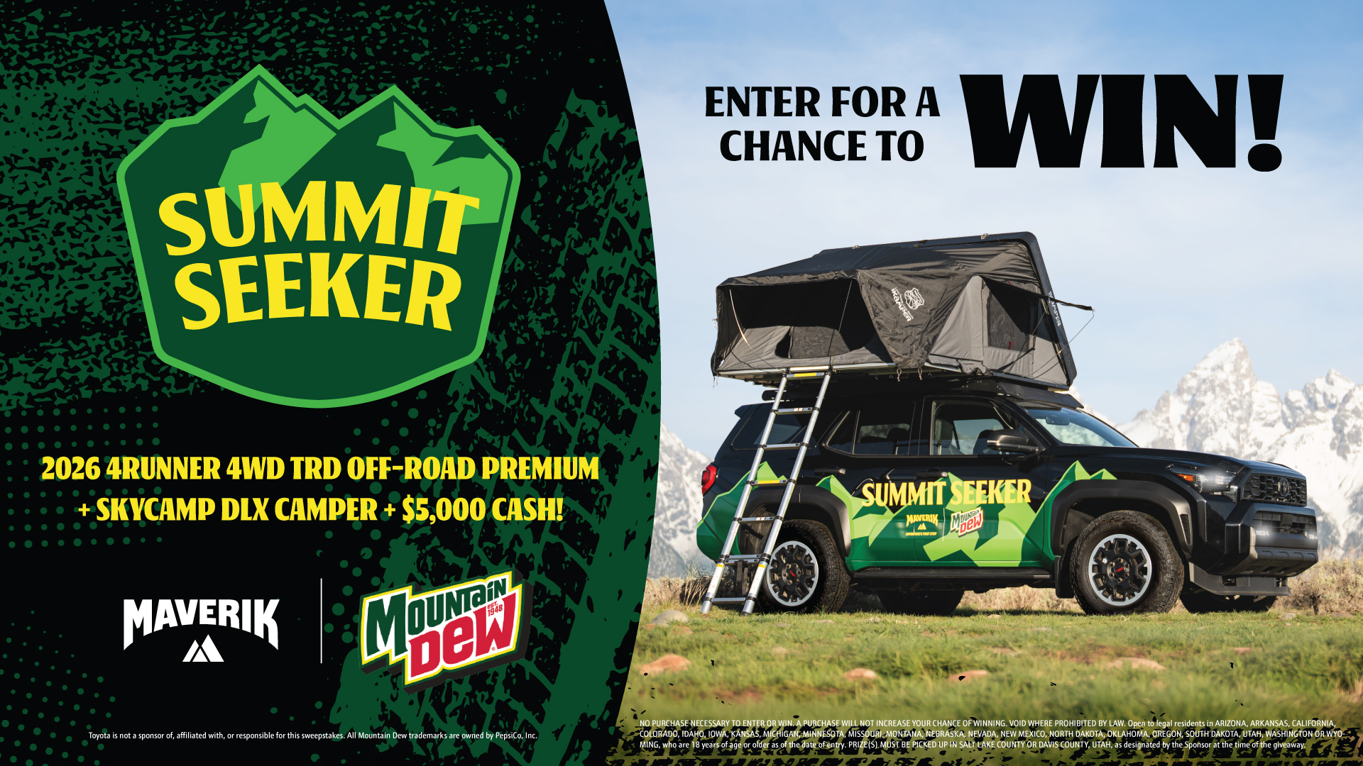 Summit Seeker Sweepstakes Maverik special
