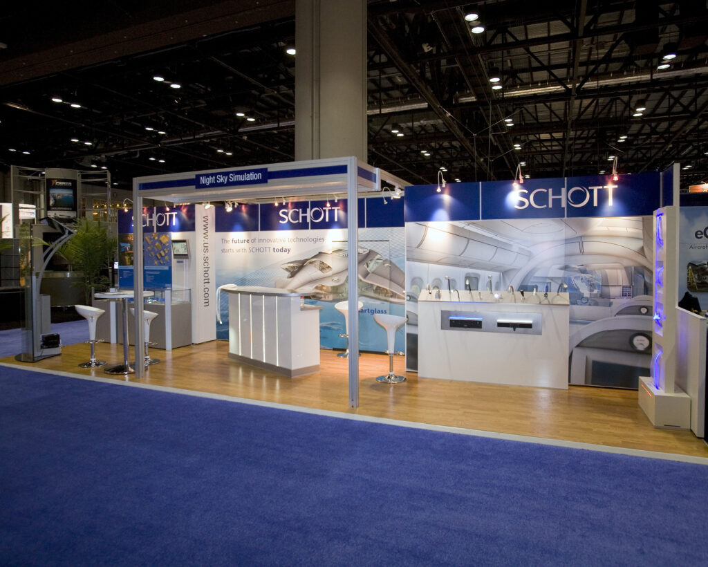 trade show booth lighting, trade show graphics cost