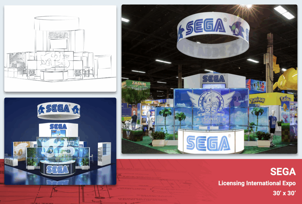 exhibit rendering vs reality