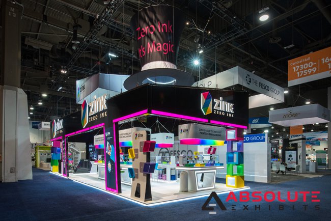 Absolute Exhibits trade show exhibit client, trade show booth communication