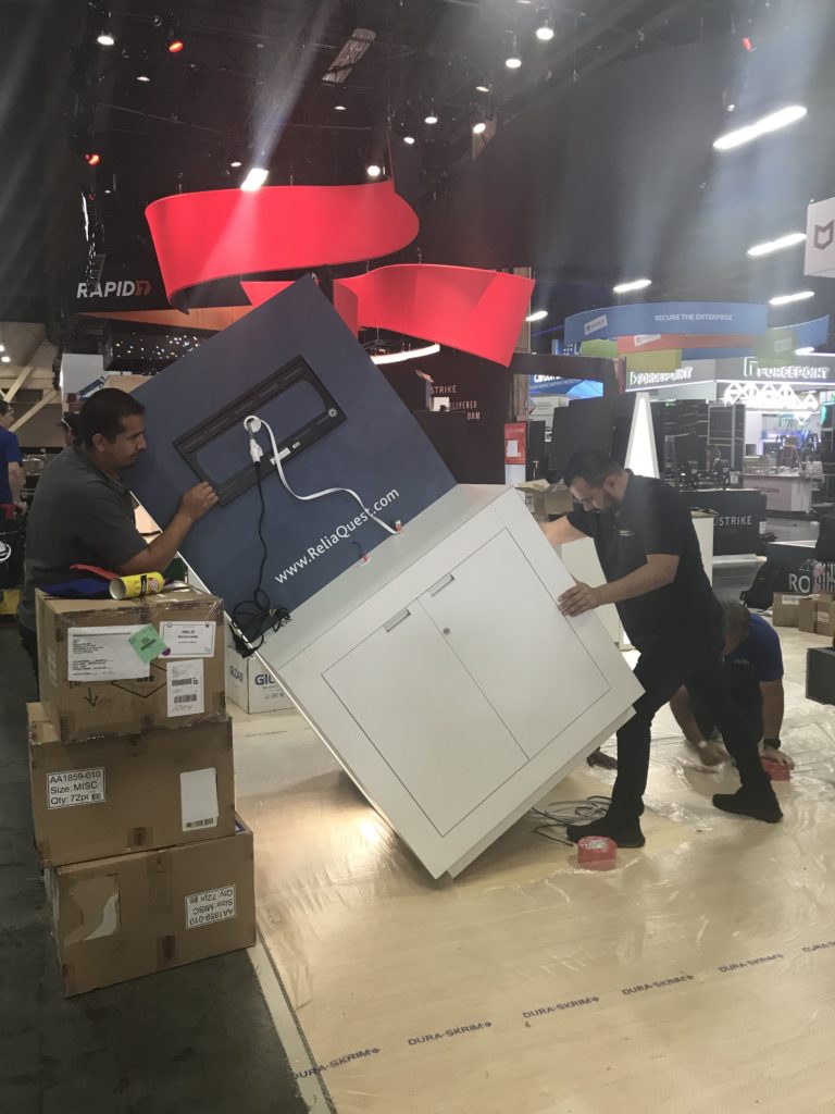 trade show exhibit installation, ordering show services